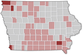 Iowa caucus county results