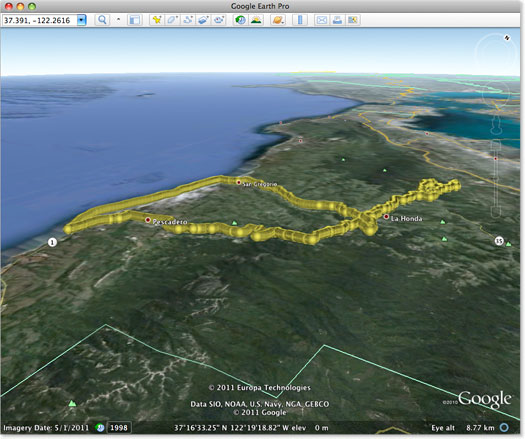 Google Earth plot